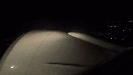 Flames burst from Air France plane engine mid-flight