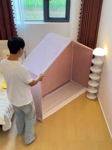 女の子の夢を叶えるピンクハウスベッド 組み立て動画 #子供部屋 #DIY