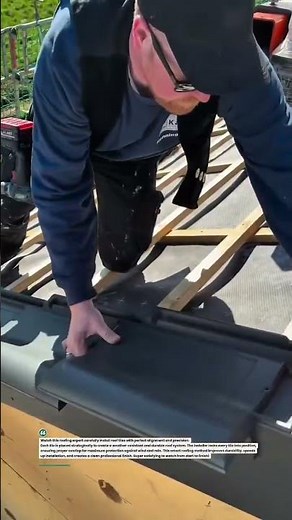 Perfect Roof Tile Installation! Roofing Skills #roofing #construction #satisfying