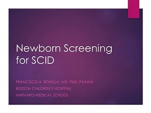 Newborn Screening for SCID - SlideServe
