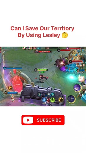 Can I Save Our Territory By using Lesley 🤔‪@TheSlayerGamingYT‬ ‪@Letuzawa‬ #mlbb #shorts #trending