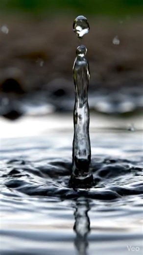 How does a water drop create a perfect crown splash?
