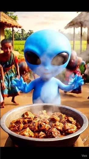 Alien Cooking In The Village