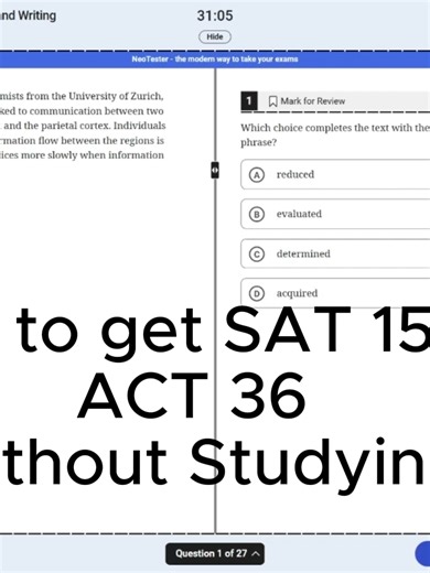 1600 SAT and 36 ACT#study