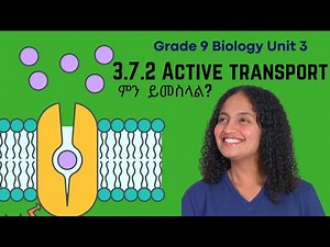 Grade 9 Biology Unit 3:3.7.2 Active transport |Saquama | ሳቋማ