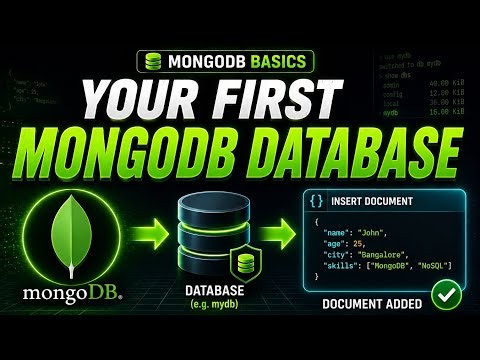 MongoDB Tutorial for Beginners: How to Create Database & Insert Documents (mongosh & Compass)