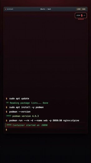 Podman on Linux: Run NGINX Without Docker