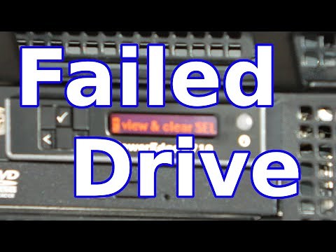 Replacing Failed Hard Drive on R710 Server