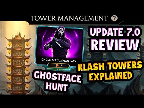 UPDATE 7.0 Review in MK Mobile! Klash Towers Explained. Can I Get Ghostface?