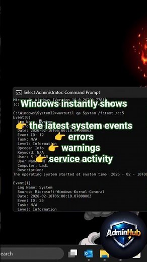 Skip Event Viewer — check Windows logs instantly🫡✅
