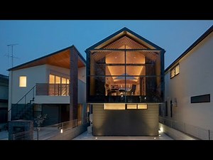 'GRACE' Small House in Tokyo by Apollo architects. Modern Japanese style residence with timber frame