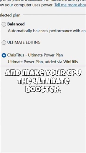Boost Your PC Performance🚀: ChrisTitus Ultimate Power Plan Guide🔗 #pc #windows #fasterpc #boostup