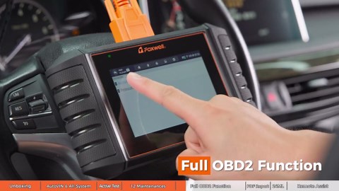 FOXWELL OBD2 Scanner Diagnostic Tool NT726, All System Bidirectional Scan Tool, Code Reader for Cars and Trucks with 12 Resets, ABS Bleeding/Oil/EPB/SAS/D-PF/TPMS/Injector Coding/Throttle/BMS..., FCA