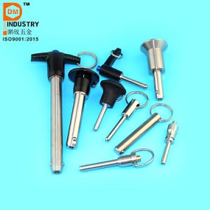 [Hot Item] Button Head Style Ball Lock Pin Self-Locking Stainless Steel with Natural Finish