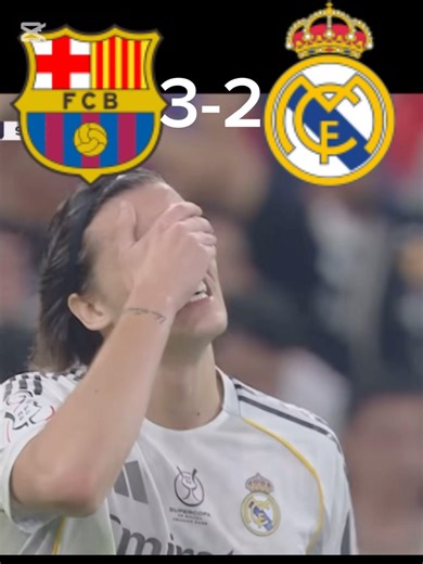 Barcelona 3-2 real Madrid El Classico Spanish supercup final highlights #elclasico #football #edits