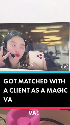 I got matched with a client as a Magic VA just in 1 week!! #getmagic #magicva #virtualassistant #socialmediamanager #appointmentsetter #remotework #freelancing