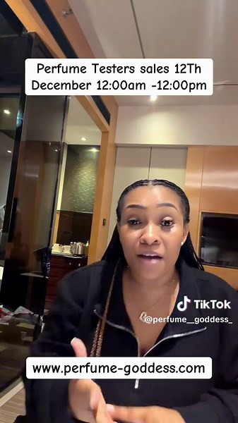 Perfume Testers Sale on December 12th