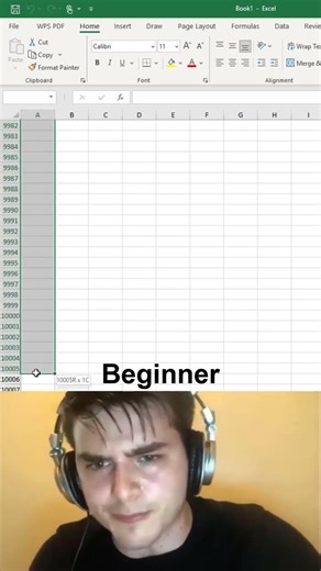 select 10000 calls and add borders in Excel In 5 sencond