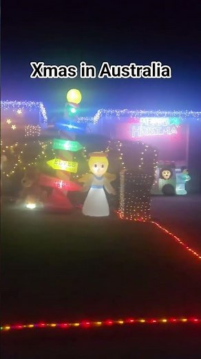 Australia Does Christmas Differently 🇦🇺✨ #christmas #light #santa