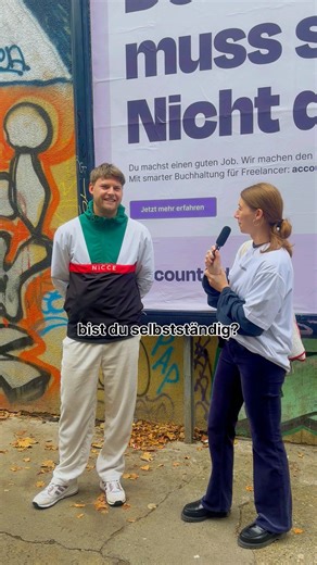 5.4K views · 40 reactions | „Bist du selbstständig?“ - wir haben auf der Straße nachgefragt  Das lieben Selbstständige an ihrem Job, darum haben sie sich dafür entschieden - und vor allem: so meistern sie ihre Steuern (Spoiler - mit Accountable ) Wie würdest du antworten? | Accountable.de | Facebook