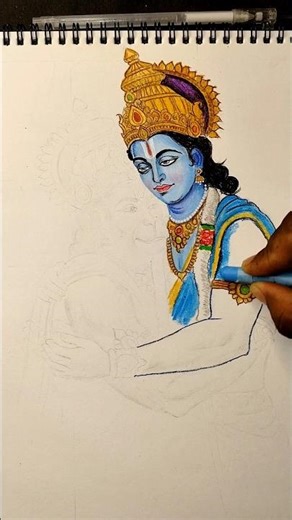 RAM JI HANUMAN JI PART -1 Drawing 😱#shorts #ram #trendingshorts #art #drawing