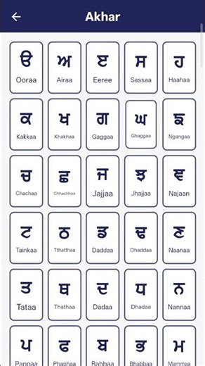 Punjabi Alphabets ਕ-ਙ | Akhar | Learn Punjabi & Gurmukhi for Beginners #punjabialphabets ✨