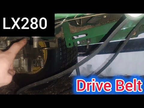 How to Replace the Traction Drive Belt | John Deere LX280 (Quick Guide)