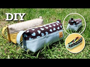DIY Pencil Case with Trapezoid Sides 🚀 Easy Sewing Tutorial!