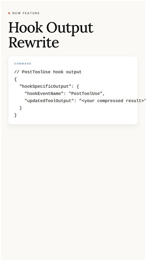 Claude Code v2.1.121 — Rewrite any tool output live #Shorts