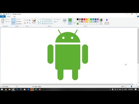 How to draw the Android logo using MS Paint | How to draw on your computer