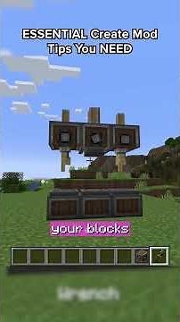 ESSENTIAL tips for Create Mod! ! #minecraft #createmod