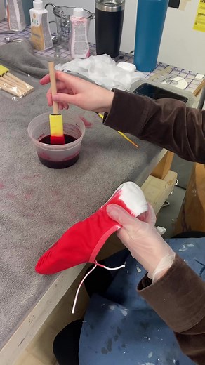 5.5K views · 42 reactions | Over 100 ballet shoes have been dyed by our costume department leading up to ALICE. 勺❤️ They're all packed up and ready for this weekend’s performances at the Ohio Theatre. #BalletMet #Alice | BalletMet | Facebook
