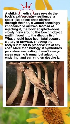 Impaled but Alive: How the Body Turned a Spear into Bone