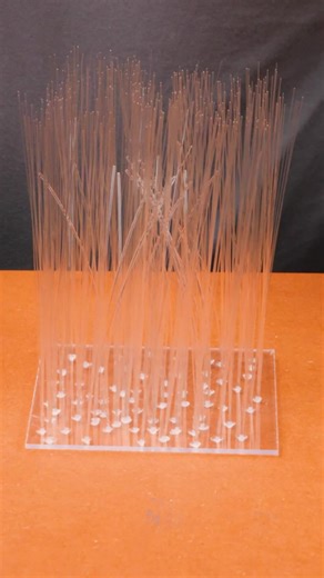 Trap Optical Fibers in Concrete Cube | Creative Ideas