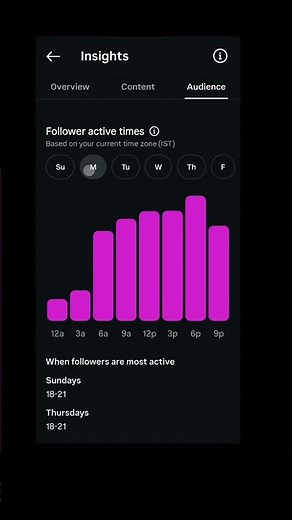Best timings for Instagram reels post