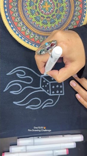 Day13/50🔥Fire Drawing Challenge #day13 #youtubeshorts #millionviews #trendingshorts