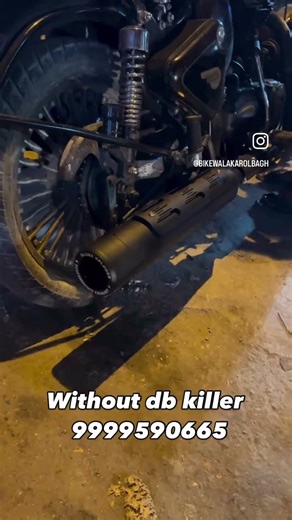 Classic 500 globe xploder performance exhaust with db killer installed 9999590665