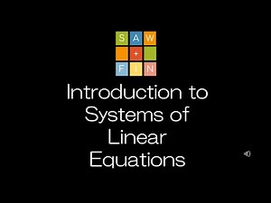 Linear Algebra 1.1 Introduction to Systems of Linear Equations