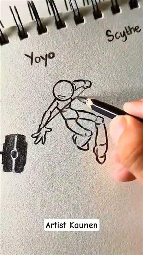 How to draw stickman tutorial with different weapons ✨ drawing#art #viral#tranding #stickman#shorts