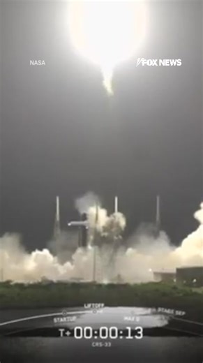 LIFTOFF! SpaceX rocket blasts off from Florida carrying 5,000 pounds of food and supplies for astronauts onboard the International Space Station. | Fox News