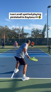 8x major singles tennis champ 😱 @ivanlendl8 playing pickleball here at the PPA Daytona Beach Open 🏆 presented by @roarorganic This man has a 5.04 @duprpb 👀 | PPA Tour