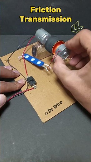 How Friction Transmission & Clutch Work | DIY Demo Using DC Motors #tech #dcmotor #transmission