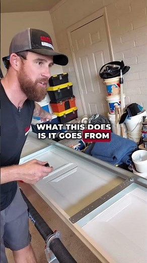 This is why you need a garage door strut and not a random piece of metal from Home Depot