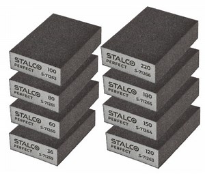 60/80/100/120/180 SANDING BLOCK Foam Polishing Sponge Abrasive PADS PERFECT  | eBay UK