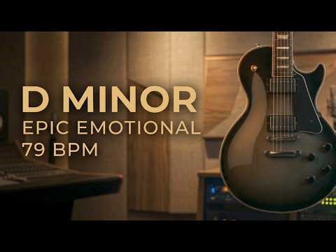 Epic Emotional Guitar Backing Track in D Minor | 79 BPM