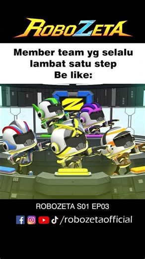 Bepop ni kalau masuk team menari.. hancur ni... #robozeta #animation #series #sneekpeek #youtube