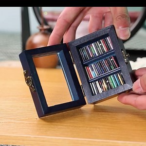 Vintage Pocket Edition Anxiety Bookcase, Customizable Mini Bookshelf, Personalized Mental Health Gift - Etsy