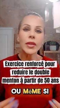 exercice renforcé ! réduis ton double menton après 50 ans #routineantiage #facemassage #musclevisage