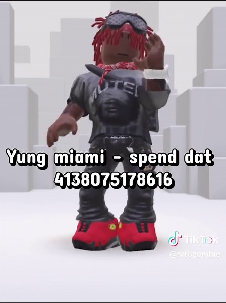 *highly requested * roblox id “spend dat” - yung miami #fyp #spenddat #viral #robloxmusiccodes #roblox
