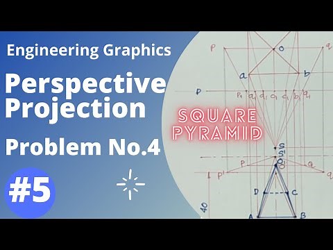 #5| PROBLEM No.4 | PERSPECTIVE PROJECTION | KTU ENGINEERING GRAPHICS